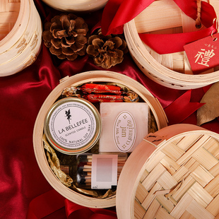 中式伴手礼结婚创蒸笼桌糖喜糖盒含糖乔迁回礼送宝宝宴升学宴礼盒