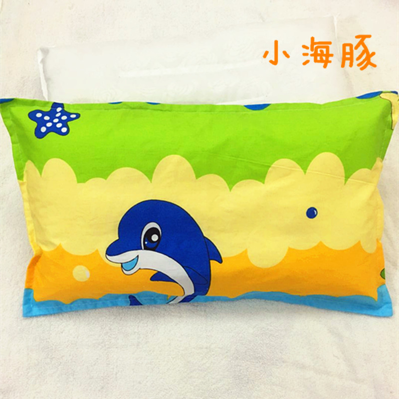 儿童纯棉卡通可爱枕套30x50 35x50 40x60cm宝宝幼儿园枕套一对