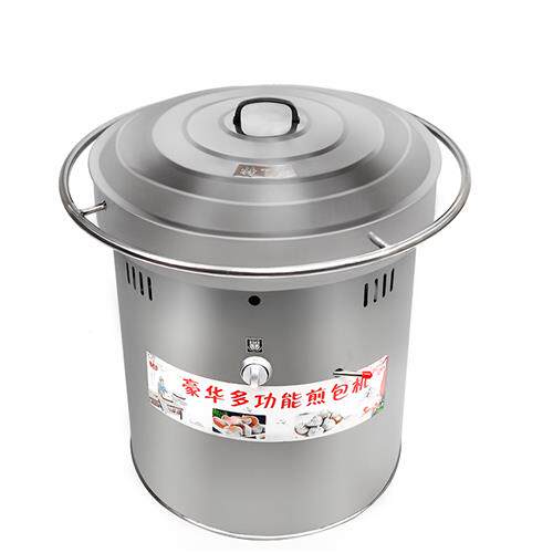 燃气锅贴机炉子水煎包旋转煤气灶煎包锅煎饺机生煎炉商用摆摊设备