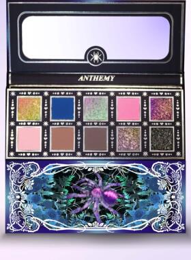 Anthemy【毛脚蛛蛛】十色/变色龙眼影盘/爆闪光学变色龙