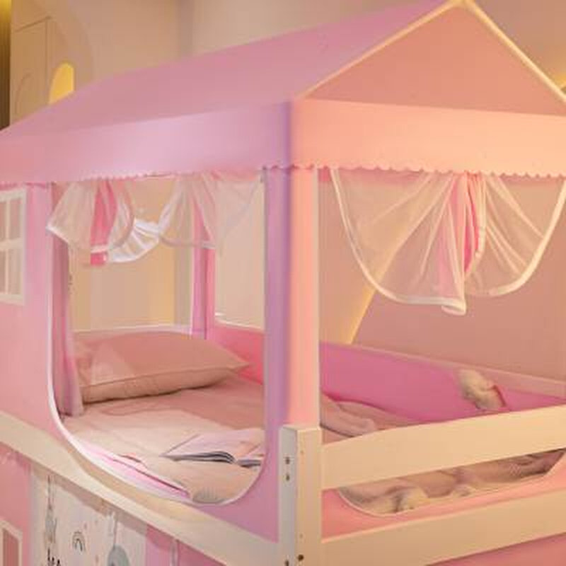 新款儿童双层床蚊帐家用子母床高低床上下铺双T层床上床遮光蚊帐,床上用品,蚊帐,淘宝优惠券,粉丝福利购,淘宝优惠卷