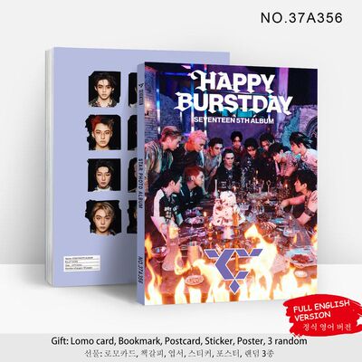 80p画册SEVENTEEN总链新专辑HAPPY BURSTDAY周小卡贴纸明星写真集