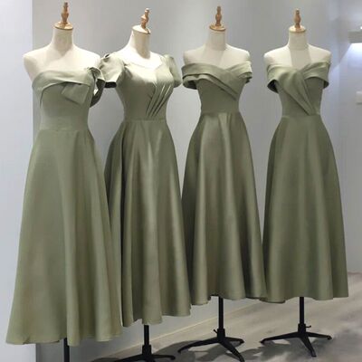 缎面伴娘服女小众2023新款高级感平时可穿婚礼夏季姐妹团礼服