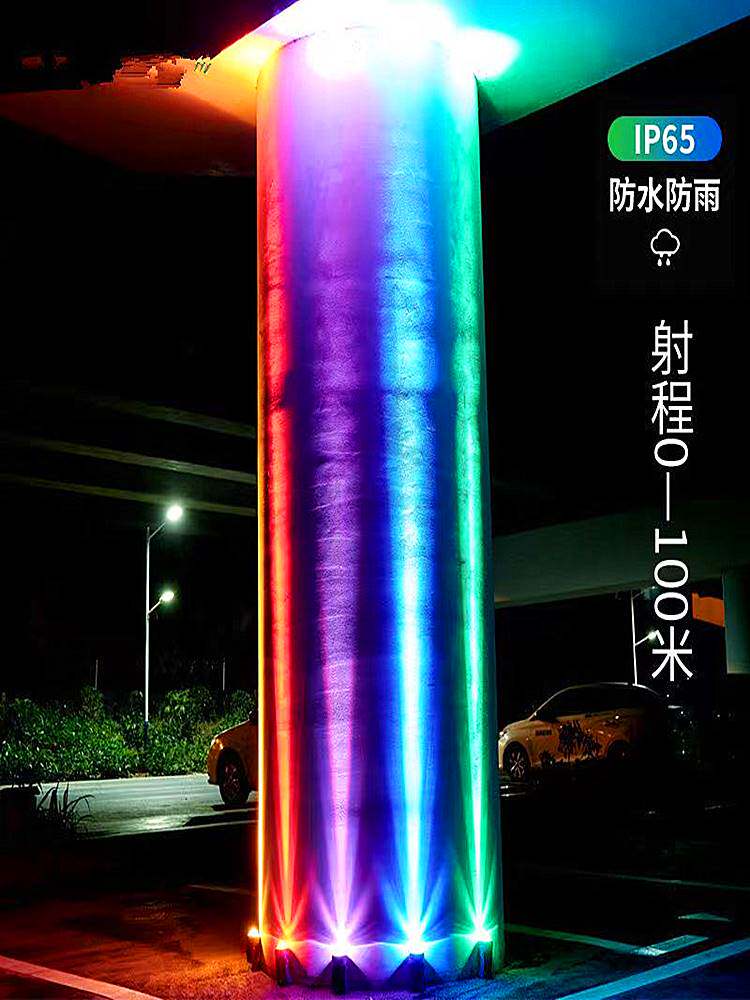 一束光聚光户外射灯防水洗墙灯酒店会所led投光灯墙壁超亮外墙灯