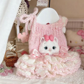 洋气防寒卡通狗狗猫咪毛衣秋冬宠物背心衣服中小型犬冬天保暖泰迪