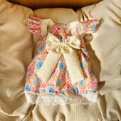 宠物衣服春夏超轻薄柯基法斗衣服宠物衣服可爱蝴蝶结公主风裙子