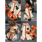 防寒保暖中小型犬四脚帅气防风加绒户外服专用秋冬厚款 外出小狗