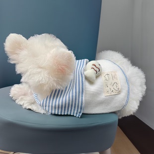 马尔济斯小型犬小狗衣服 卡通背心夏季 狗狗衣服春夏款 ins居家薄款