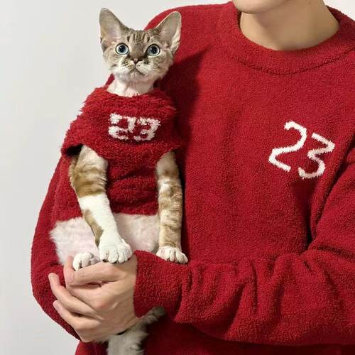秋冬洋气卡通可爱风格宠物狗狗毛衣冬季保暖爱心可爱猫咪衣服冬装