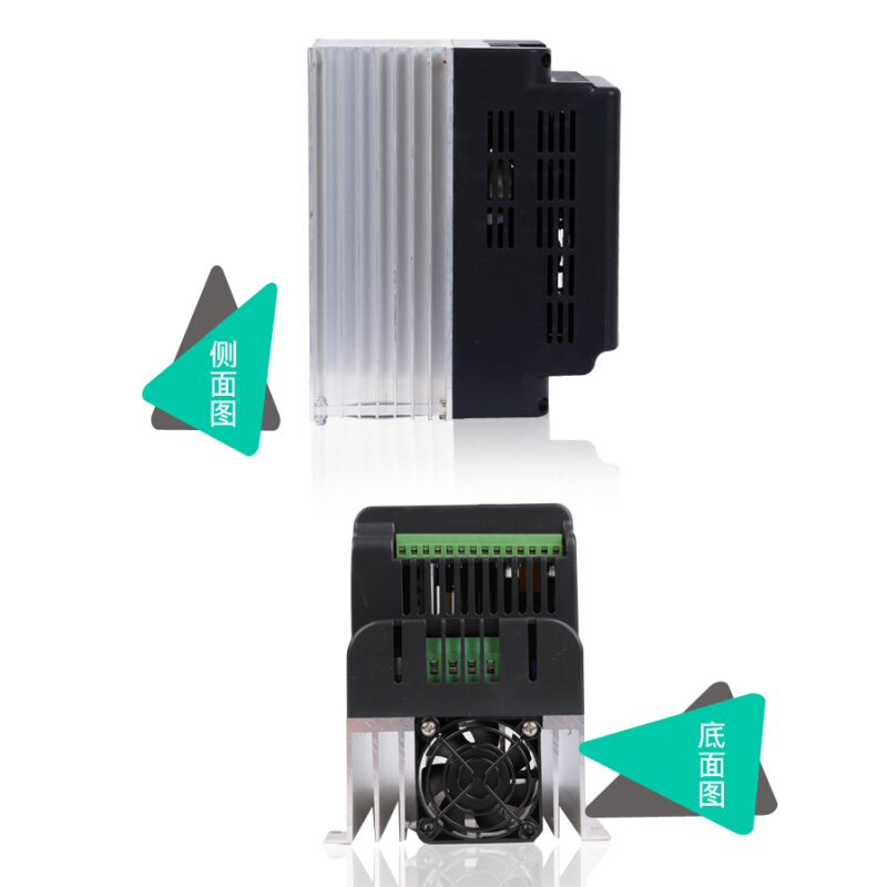 变频器0.75-1.5-2.2-3-4-5.5KW单相风机220v转三相380V电机调速器