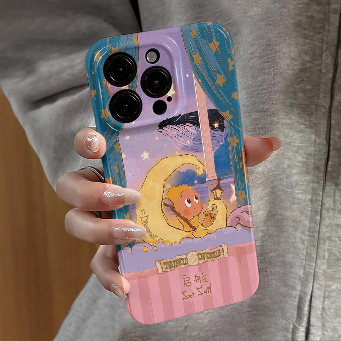 适用苹果16promax手机壳iPhone15新款ip17pro小米13华为12可爱14星星人潮防摔mate红米11全包vivo套oppo荣耀e