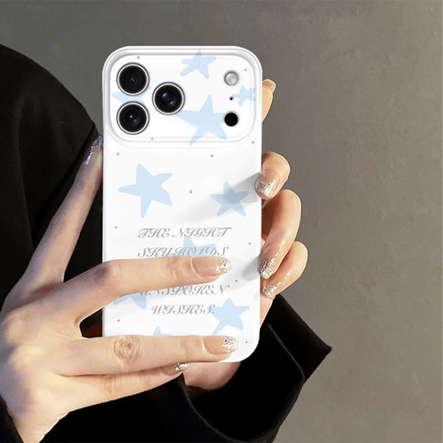 字母星星适用苹果18promax手机壳iPhone17pro简约16日韩15个性oppo14防摔套13十八新款华为荣耀小米vivo红米