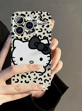 适用苹果16手机壳新款iPhone15pro菲林壳女14/13promax小众se防摔8保护套12豹纹kt猫mini情侣plus外壳6s/7