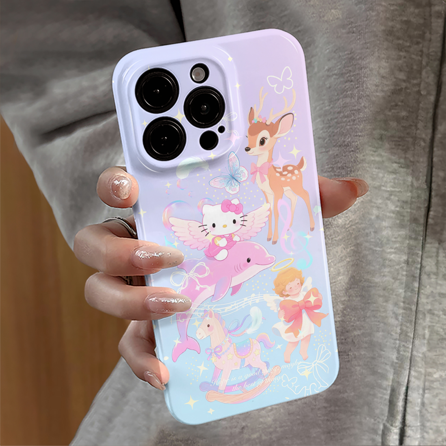 适用苹果17promax手机壳iPhone16pro卡通ip15pro新款14华为13小米12防摔套oppo麋鹿kt猫红米11全包vivo荣耀e