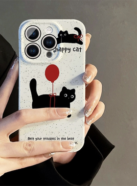 适用oppofindx7手机壳新款女fiandx6简约真我13pro高级k12/k11/k10防摔保护套pro情侣k9黑色小猫gtneo5外壳