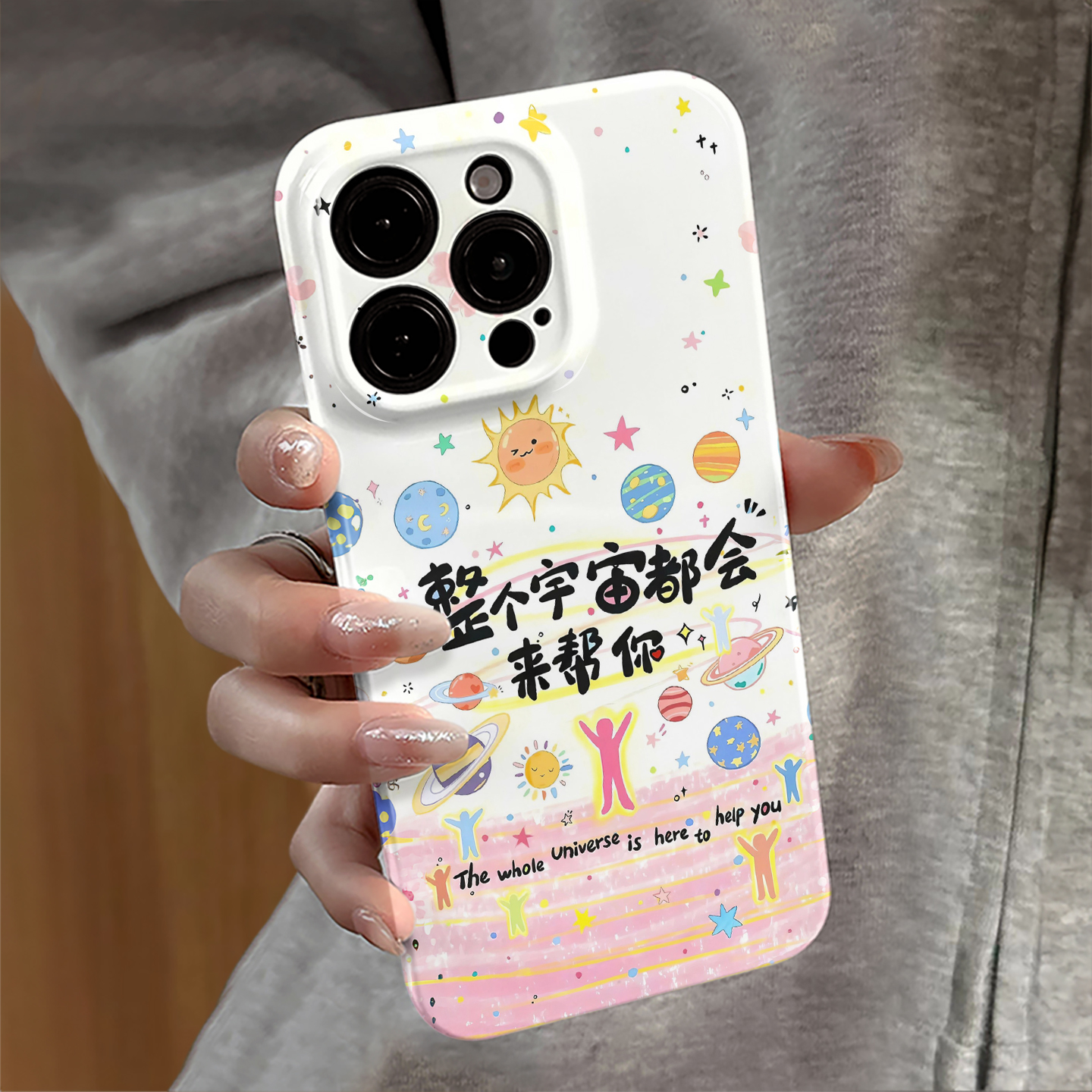 适用苹果16pro手机壳女iPhone15promax新款13小米mate华为14卡通xsmax防摔oppo荣耀16e宇宙星球vivo套12红米1