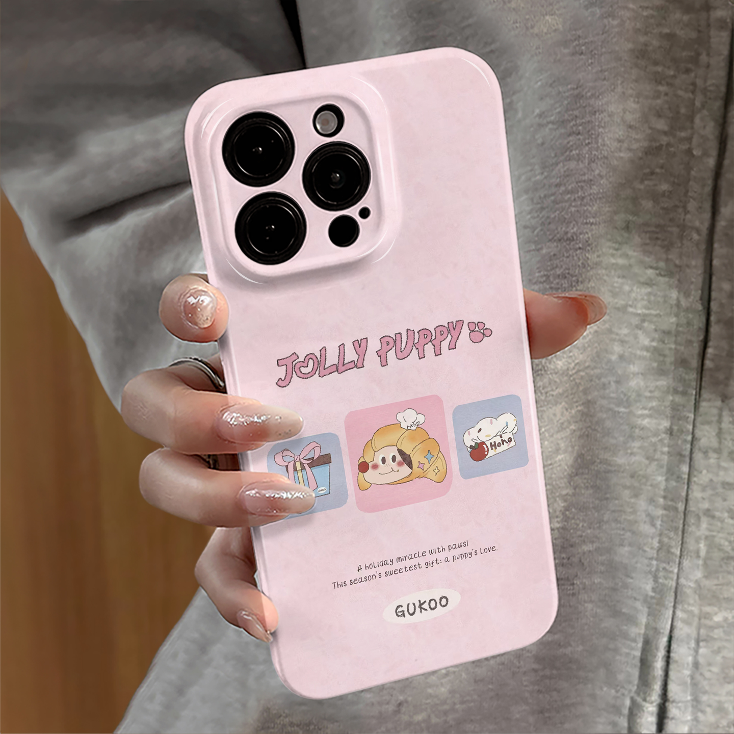 适用苹果16pro手机壳iPhone15promax新款ip17小米13华为12简约14面包小狗防摔mate红米11全包vivo套oppo荣耀e