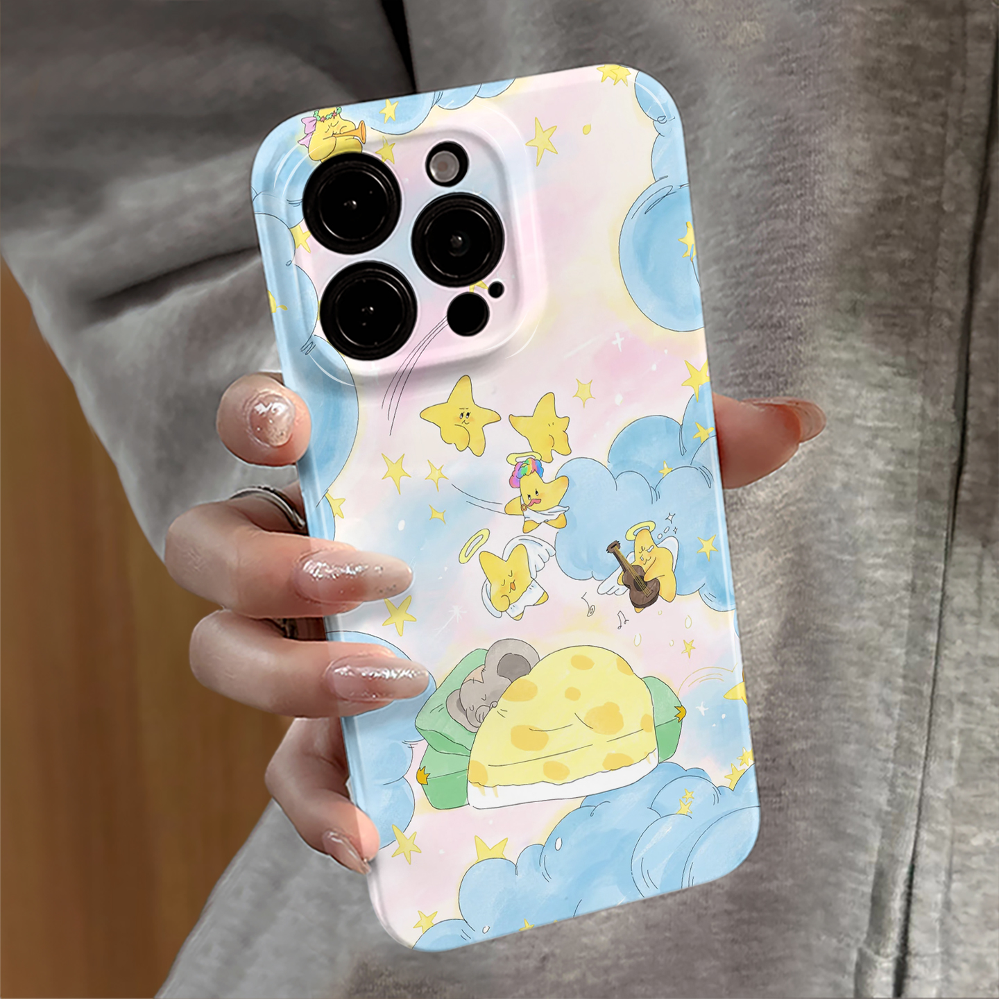 适用苹果15promax手机壳新款iPhone16pro女14小米13华为xsmax卡通mate防摔oppo红米11星星大象vivo套12荣耀e