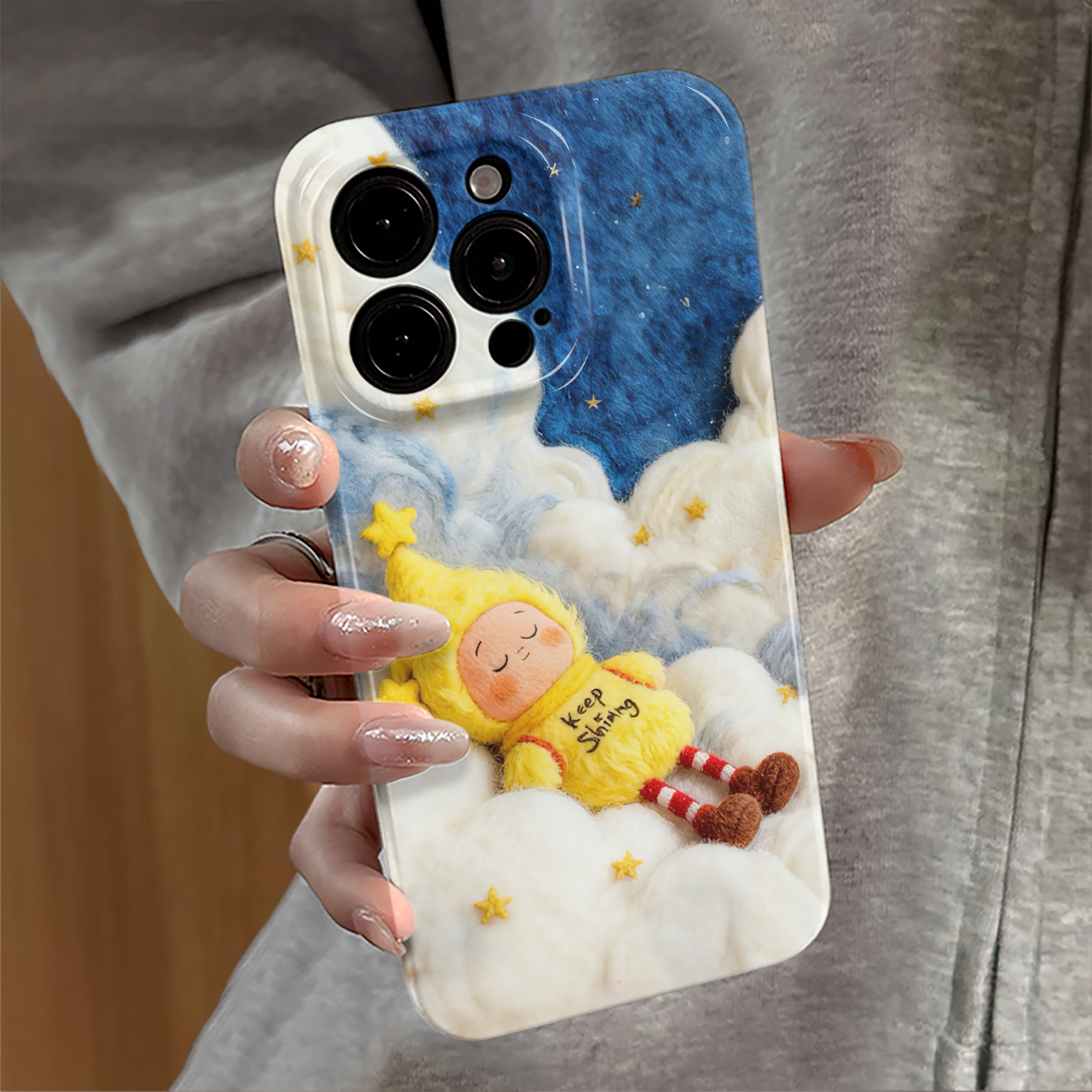 气象局星星人适用苹果17pro手机壳iPhone16promax卡通iP15新款13/14防摔套潮牌12华为oppo荣耀11小米vivo红米