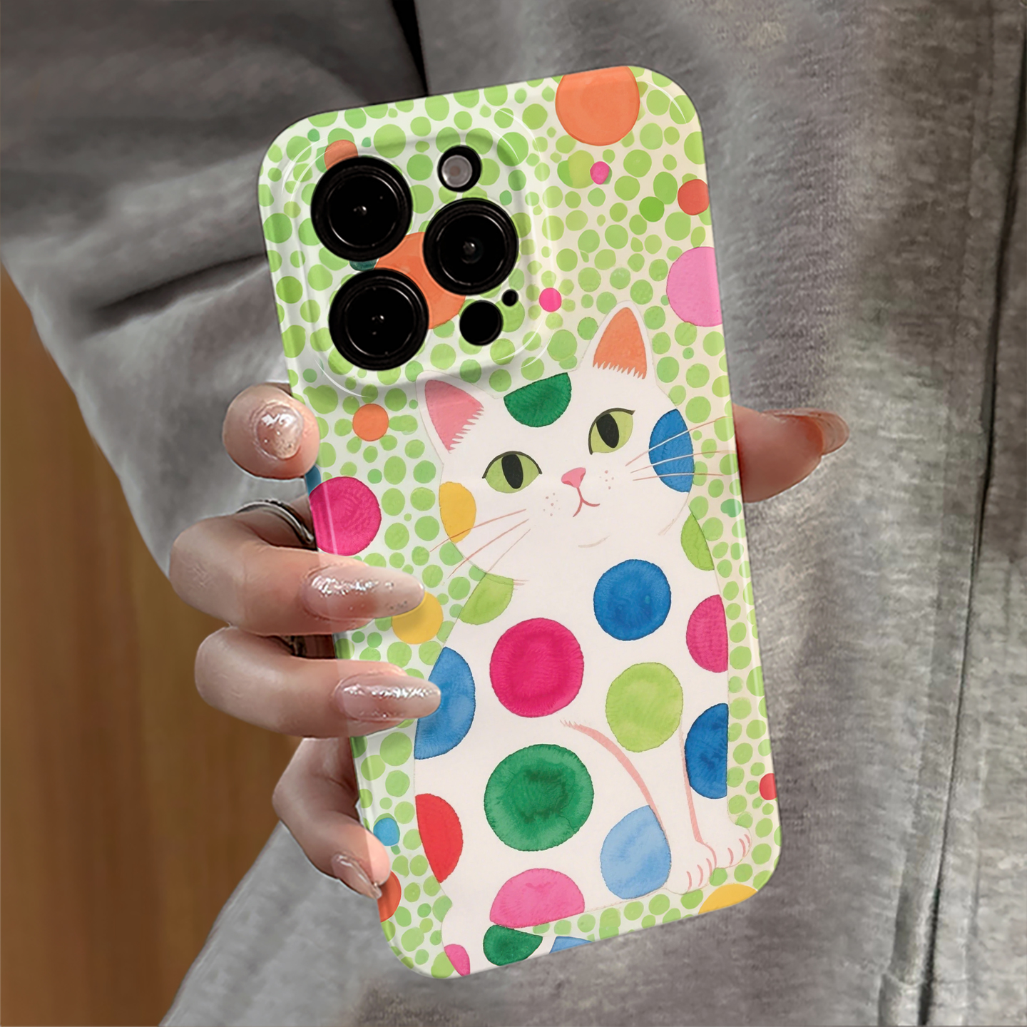 适用苹果16pro手机壳新款iPhone15promax女14小米mate华为13个性xsmax波点猫咪oppo红米vivo防摔16e套12荣耀1