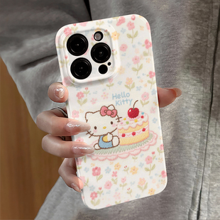 适用iPhone17pro手机壳苹果16promax卡通ip15pro新款 14华为13小米12防摔套oppo蛋糕kt猫红米11全包vivo荣耀e