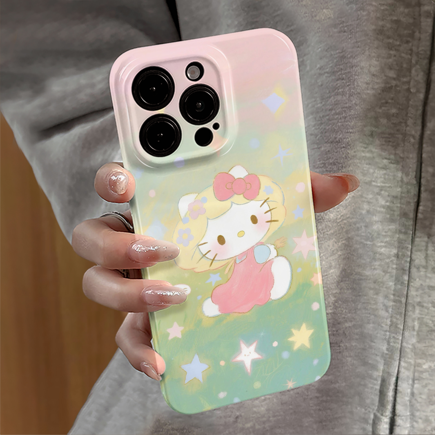 星星kt猫适用苹果16promax手机壳iPhone17pro新款iP15pro少女14日韩13防摔套oppo12小米卡通华为荣耀vivo红米