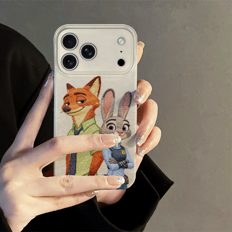 尼克朱迪适用苹果16promax手机壳iPhone17pro新款15pro可爱14卡通13防摔套秋冬12小米oppo华为11荣耀vivo红米