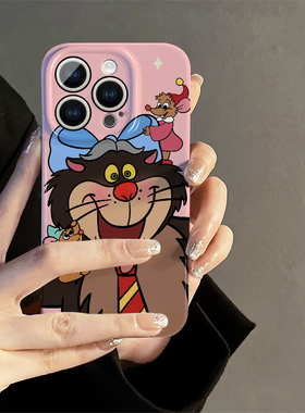 ins风日韩路西法猫适用iphone15promax苹果14新款13全包苹果16防摔xr简约小众mini高级12菲林8plus11手机壳女