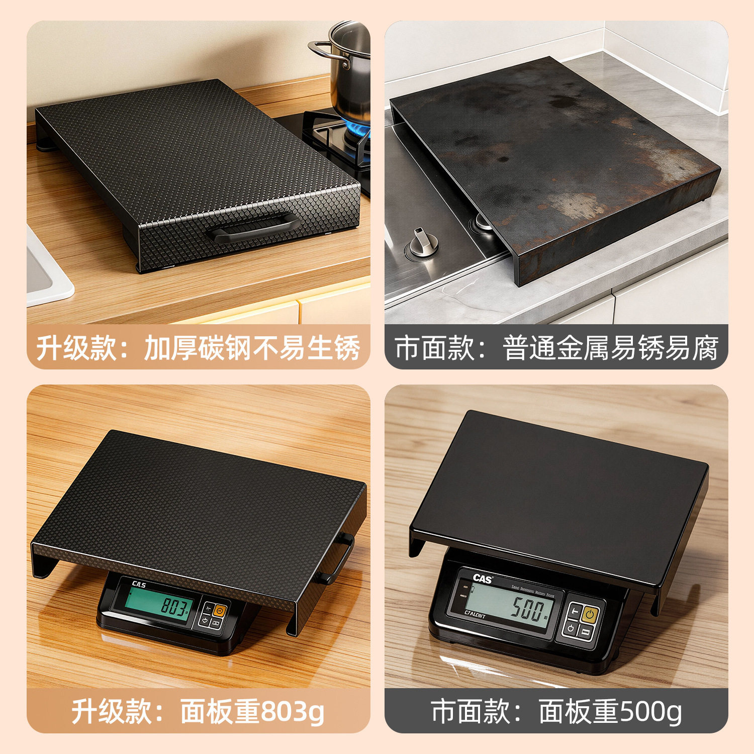 厨房燃气灶盖板罩煤遮挡