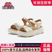 拔佳2025夏女鞋 时装 凉鞋 专柜正品 百搭羊皮厚底一字带凉鞋 UDX29BL5