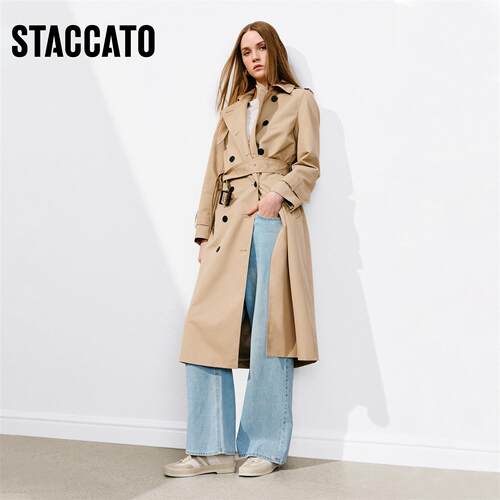 STACCATO2026新款马赛假日德训鞋休闲运动鞋平底单鞋女鞋子EFR03A