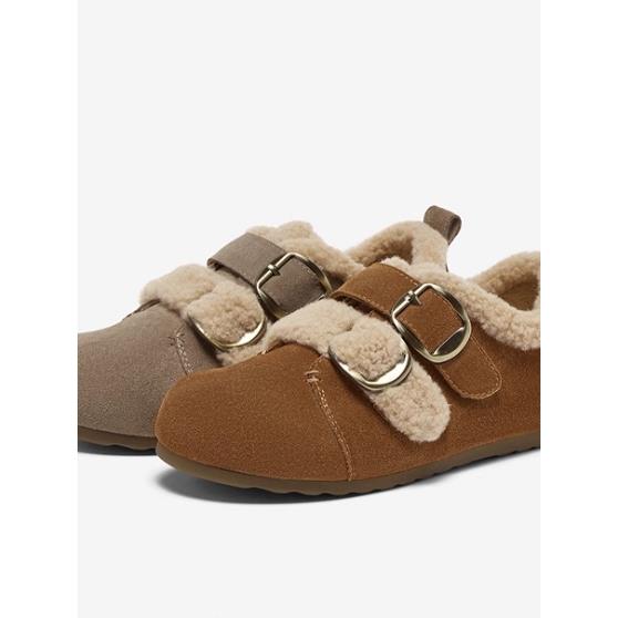 专柜正品百思图2025冬季新款女鞋勃肯鞋雪地靴加绒棉鞋W0621DM5