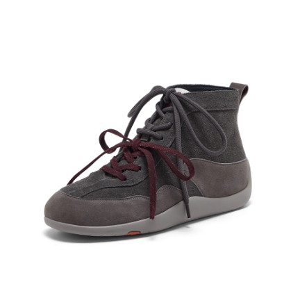 专柜正品拔佳2026春新款女鞋羊皮书德训复古软底休闲板鞋ALI42AM6