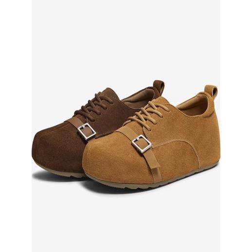 专柜正品百思图2026春款女鞋厚底勃肯鞋舒适休闲深口单鞋D3817AM6