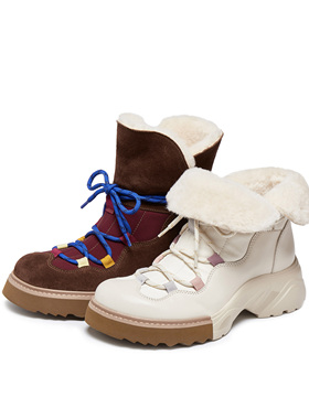 董洁同款真美诗×montbell联合系列雪地小熊户外雪地靴女Y1S03DZ5