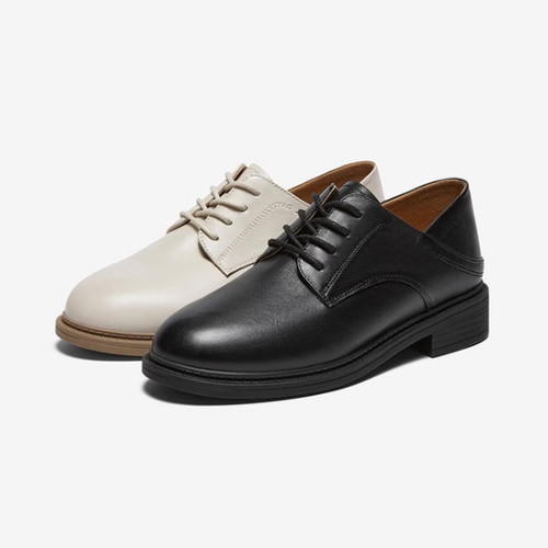 专柜正品百思图2026春季新款女鞋牛津鞋商务皮鞋深口单鞋WWE50AM6