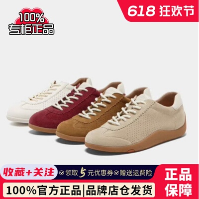 专柜正品拔佳2025春款女鞋轻便德训鞋百搭羊皮休闲运动鞋ALI30AM5