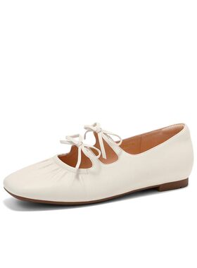 森达玛丽珍鞋女鞋2025春新羊皮软面轻便芭蕾平底浅口单鞋ZTF50AQ5