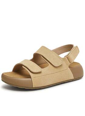 TATA他她厚底勃肯鞋女沙滩运动凉鞋女外穿凉鞋2025夏新款4QY02BL5