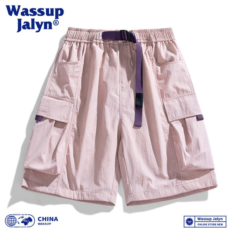 WASSUP JALYN美式工装大码男士短裤休闲宽松夏季冰丝速干五分裤子,男装,短裤,淘宝优惠券,粉丝福利购,淘宝优惠卷