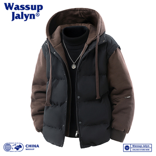 WASSUP JALYN羽绒棉服男女冬季厚棉袄连帽外套韩版潮流宽松ins潮