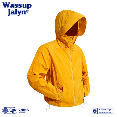 WASSUP JALYN防晒衣男士夏季户外防紫外线防晒服女冰丝速干薄外套