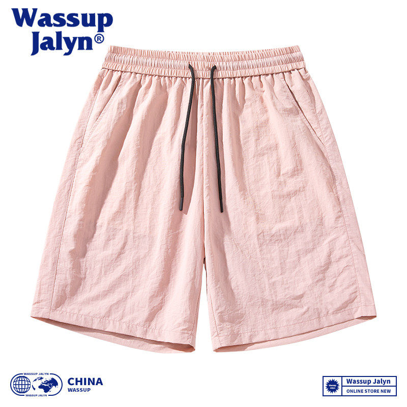 WASSUP JALYN速干冰丝跑步运动短裤男女夏季薄款休闲宽松五分裤子,男装,短裤,淘宝优惠券,粉丝福利购,淘宝优惠卷