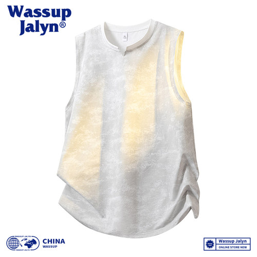 WASSUPJALYN扎染冰丝运动背心