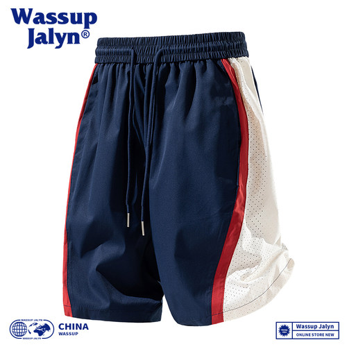 WASSUPJALYN冰丝速干篮球短裤