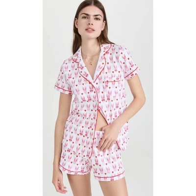Casual printed home sleepwear for women 休闲印花女士家居睡衣