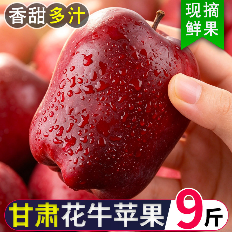 甘肃天水花牛苹果新鲜红果红蛇
