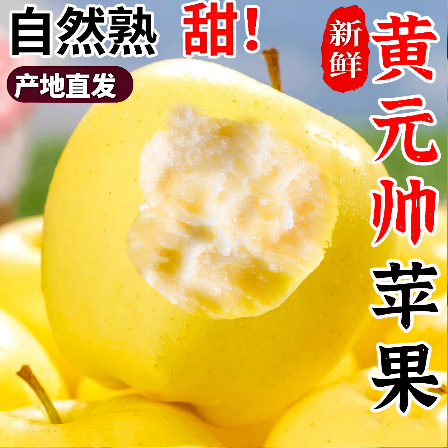 黄元帅黄金帅苹果宝宝刮泥应季