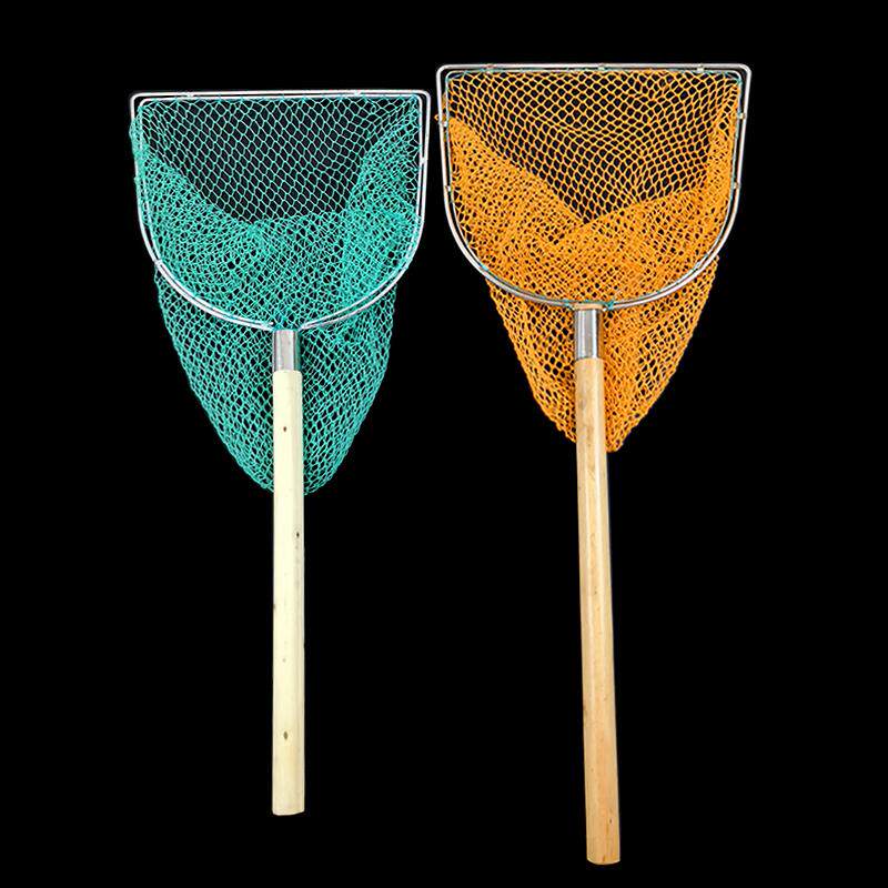 木柄不锈钢双圈抄网细眼网兜卖鱼海鲜餐馆鱼捞鱼网抄捞虾螃蟹赶海