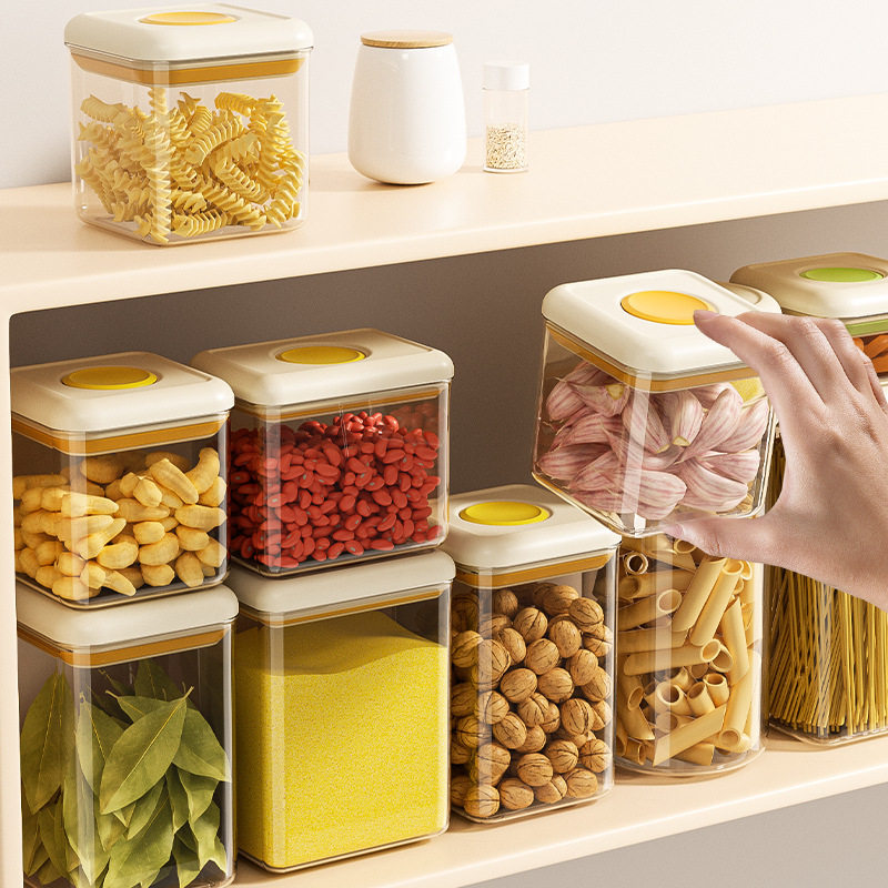 按压式密封罐五谷杂粮咖